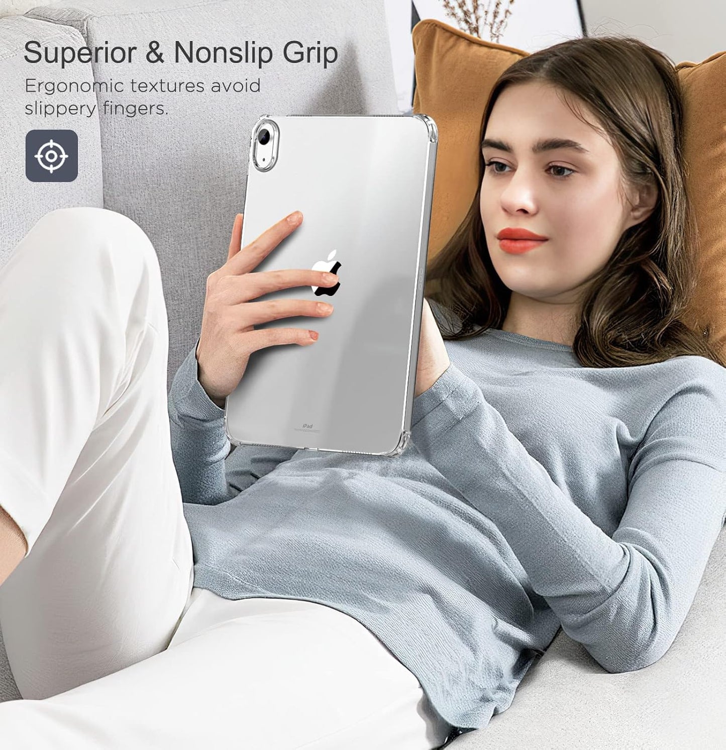 Clear Case for Ipad (A16) 11Th Generation 2025 11-Inch/10Th Generation 2022 10.9 Inch, Lightweight Soft TPU, Anti-Scratch Ultra Slim Protective Tablet Cover, Shockproof Impact Resistant, Clear