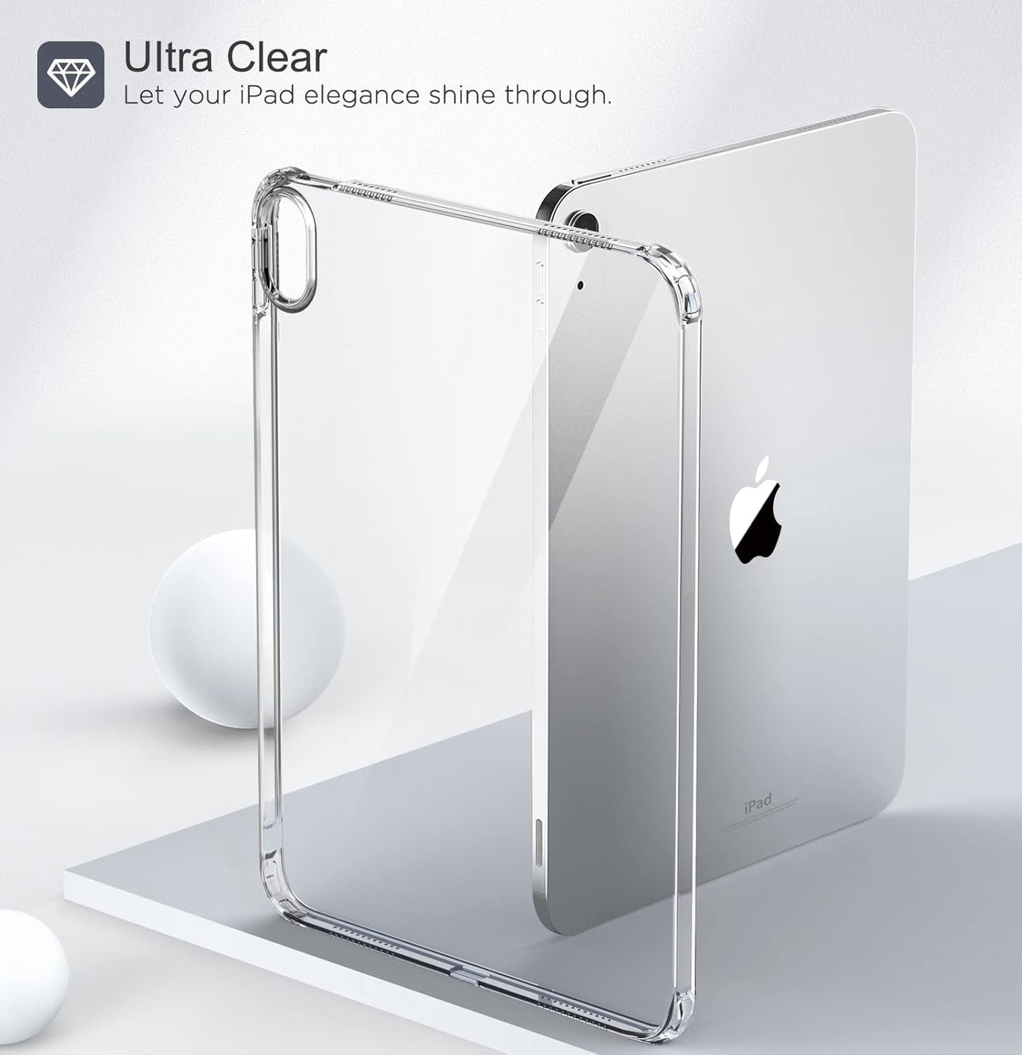 Clear Case for Ipad (A16) 11Th Generation 2025 11-Inch/10Th Generation 2022 10.9 Inch, Lightweight Soft TPU, Anti-Scratch Ultra Slim Protective Tablet Cover, Shockproof Impact Resistant, Clear