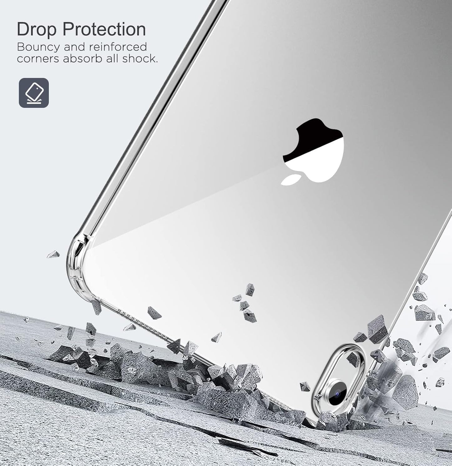 Clear Case for Ipad (A16) 11Th Generation 2025 11-Inch/10Th Generation 2022 10.9 Inch, Lightweight Soft TPU, Anti-Scratch Ultra Slim Protective Tablet Cover, Shockproof Impact Resistant, Clear